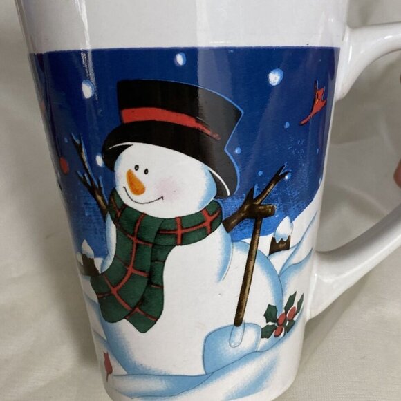 Christmas Mugs Lot Of 2 Coffee Hot Chocolate Cups Lovett Snowman, Santa ceramic - Picture 8 of 13